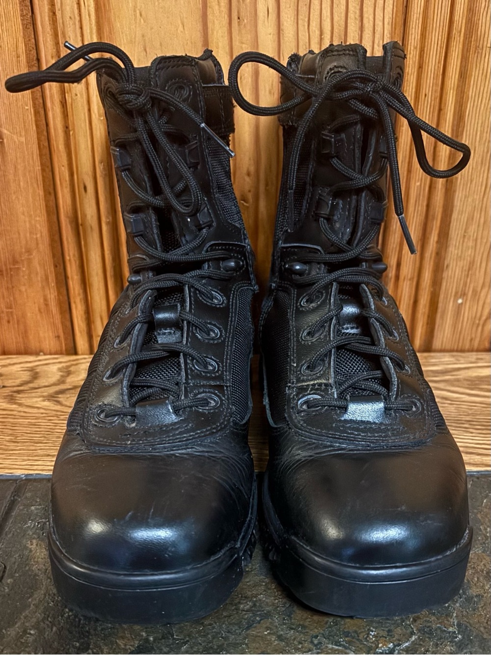 Bates Black Tactical Sport 8” Side Zip Boots Size 7 Men Size 9 Women